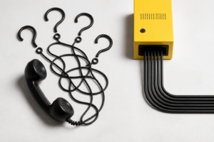 Tangled customer questions organized by an automated website system